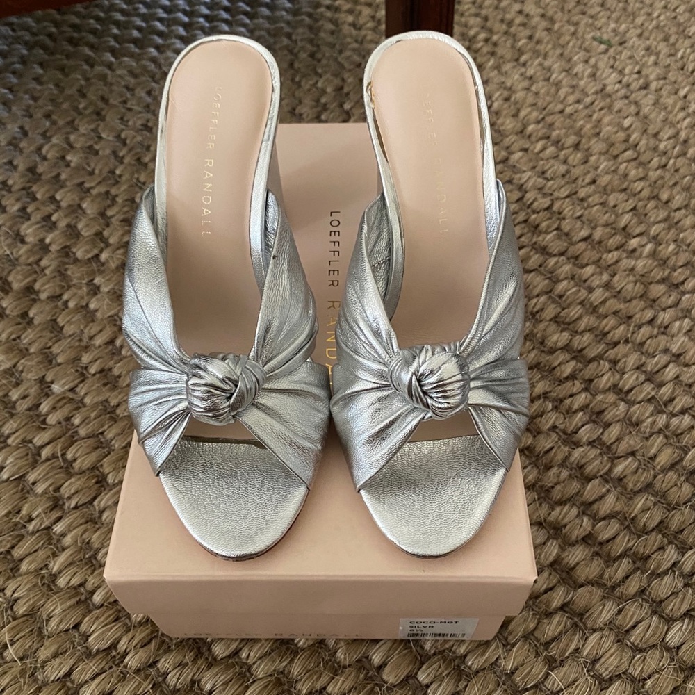 Loeffler Randall NIB silver size 6.5